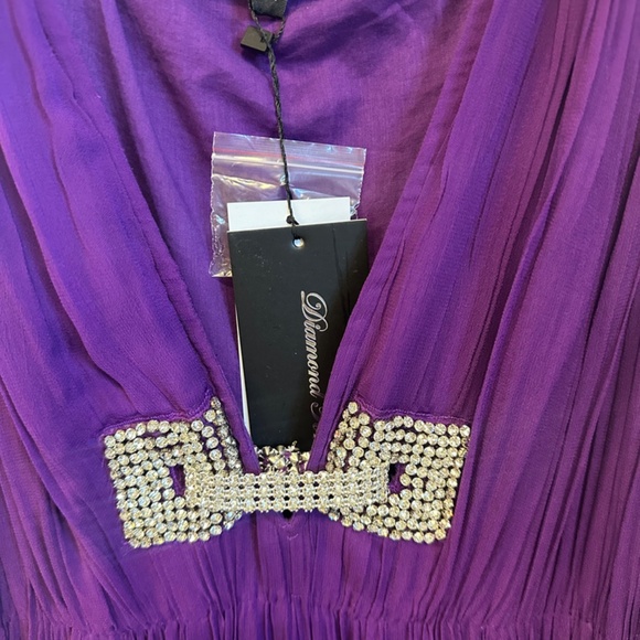 diamond for eden luxury dress, purple long dress - Picture 7 of 7